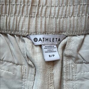 Athleta Beige Textured Pants